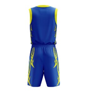 Basketball Shorts for Men | Design Your Own Basketball Tshirts Blue & Yellow Color