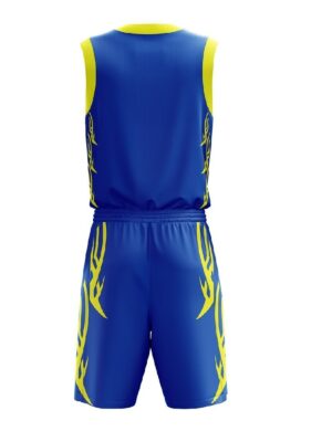Basketball Shorts for Men | Design Your Own Basketball Tshirts Blue & Yellow Color