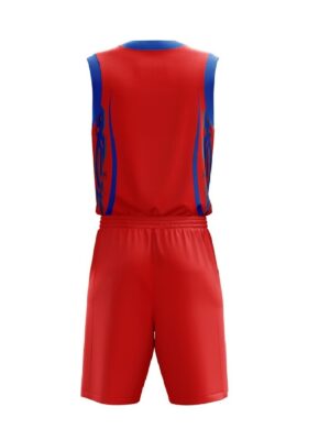 Sleeveless Basketball Jersey / T Shirt for Unisex | Custom Team Uniform Red & Blue Color