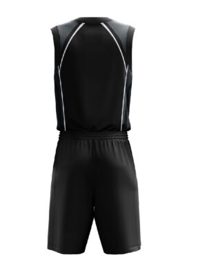 Boy Sleeveless Basketball Jersey | Custom Sports Shorts Black Color