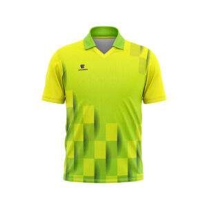 Branded Cricket Jersey Cricket Tournament Sports T-shirt for Men Green & Yellow Color