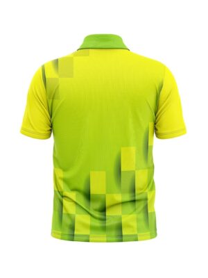 Branded Cricket Jersey Cricket Tournament Sports T-shirt for Men Green & Yellow Color