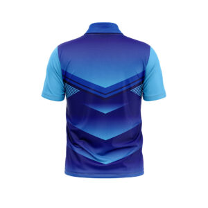 Mens Cricket Jersey Full Printed Shirts Dark & Light Blue Color