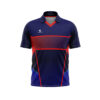 Full Sublimation Cricket Club Jersey New Pattern Cricket Sports T-Shirts for Men Blue & Red Color