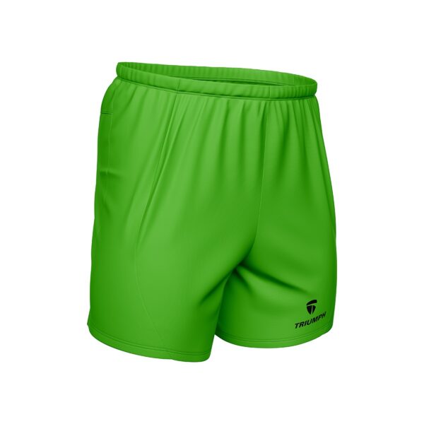 Men's GYM Shorts with Both Zip Pockets - Green Color