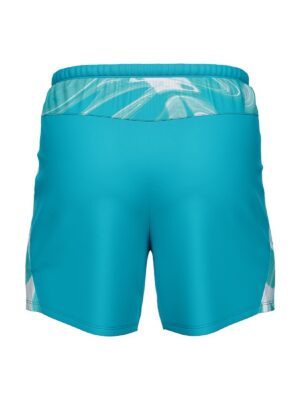 Men’s Workout Shorts Lightweight Training Yoga Gym Short with Zipper Pockets Blue & White Color