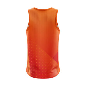 Men’s Fitness Vests | Workout Training Running Exercise Singlets Orange Color