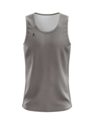 Sleeveless Vest for Men | Grey Solid Color Tank Top
