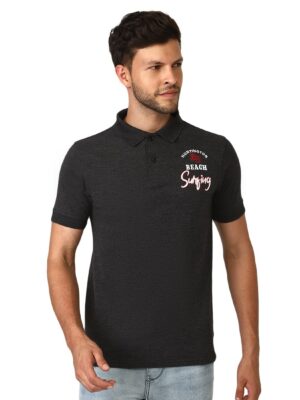 Men's Regular Fit Polo TShirt Black