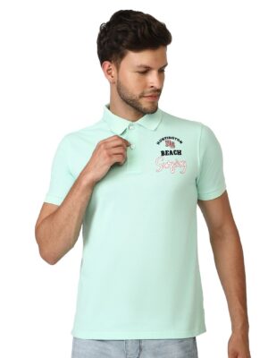 Solid Polo T-Shirts for Men | Half Sleeve Polyester Collar T Shirt