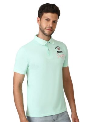 Solid Polo T-Shirts for Men | Half Sleeve Polyester Collar T Shirt