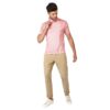 Striped Tshirt For Men | Men's Regular Fit Polo Tshirt Pink
