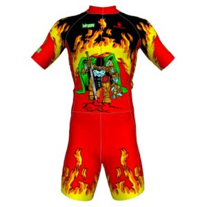 Ninja Skating Suit | Inline & Speed Skates Apparel Red Colour