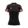 Tennis Workout Round Neck T-Shirts for Women / Girls Black Color