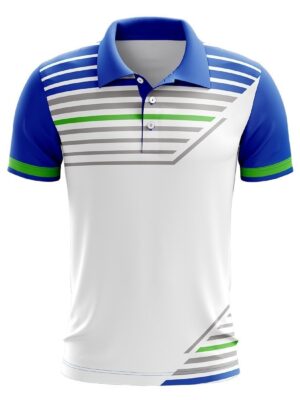 Mens Dri-FIT Short Sleeve Tennis T Shirt Jersey - Royal Blue Color