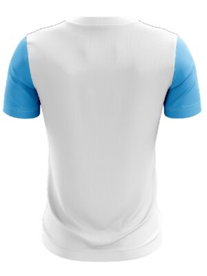 Tennis T-Shirt Quick-Dry Short Sleeve Polo T Shirts for Men - White & Blue Color