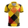 Mens Custom Sublimated Tennis T-shirt for Kids - Gold Yellow Color