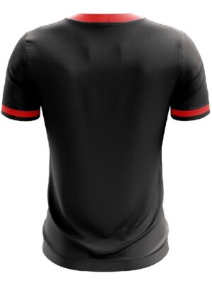 Tennis Clothing | Custom Polo T Shirts Black for Tennis Players - Black White Color