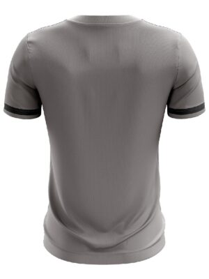 Men Quick Dry Tennis T Shirt | Custom Sublimated Tennis Clothing - Grey Color