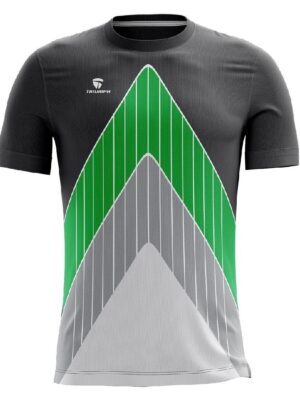 International Player Volleyball Jersey For Men - Black Grey Green Color