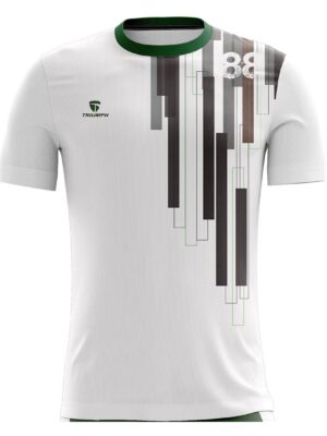 Customized Sports Jersey for Volleyball with Team Name Number - White Color