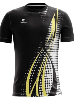 Volleyball Jersey for Men | Design Your Own Sports Team Jersey Tees - Black Color