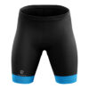 Padded Women’s Cycling Shorts / Girls Cycling Bottoms Black & Blue Color