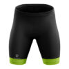 Girls Shorts for Cycling with 3D Padded Women Cycling Shorts Black & Green Color
