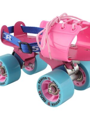 Skater Ninja Adjustable Skate Package - Pink Blue Color