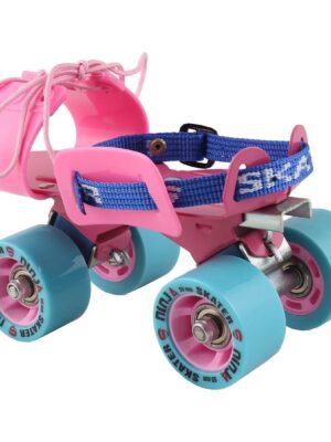 Skater Ninja Adjustable Skate Package - Pink Blue Color