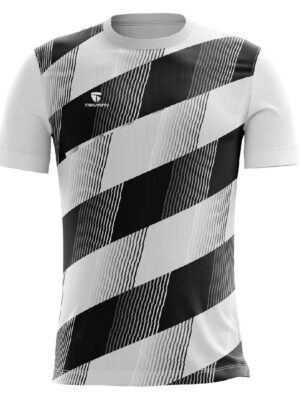 Professional Printed Volleyball Jersey | Black & White Sports Tshirt