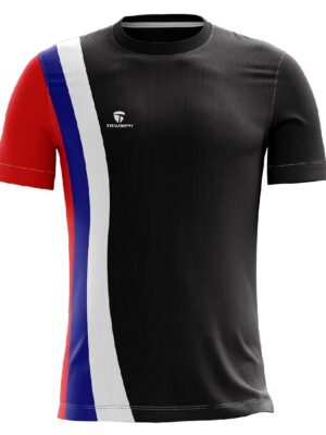 Mens Volleyball Jersey | Design Your Own Sports Team Uniform - Black Red Color