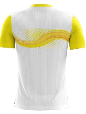 Volleyball Tshirts Clothes for Sports Player | Custom Sportswear - Yellow White Color