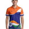 Triumph Independence Day / Republic Day India Tricolor T-Shirt for Mens Half Sleeve Polo Tshirt