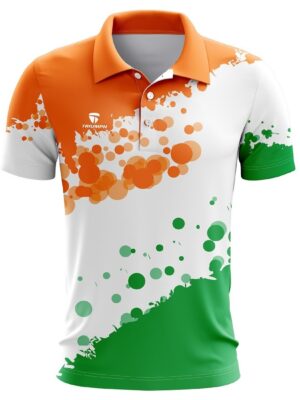 Add to wishlist Polo Neck Happy Independence Day India Flag Color T-Shirt for Boys