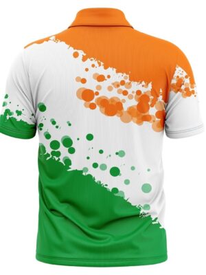 Add to wishlist Polo Neck Happy Independence Day India Flag Color T-Shirt for Boys