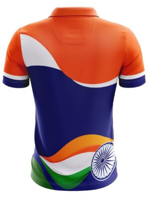 Triumph Independence Day / Republic Day India Tricolor T-Shirt for Mens Half Sleeve Polo Tshirt