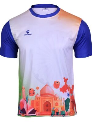 Triumph Half Sleeve India Happy Independence Day Jersey Republic Day T-Shirt for Mens 26 Jan / 15 Aug Tshirt Jerseys
