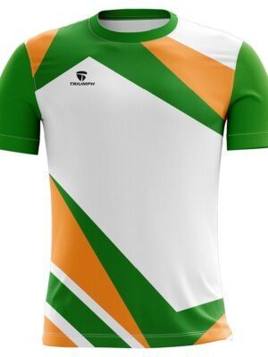 Triumph Round Neck Happy Independence Day Republic Day T-Shirt for Mens Half Sleeve Tshirt Jersey