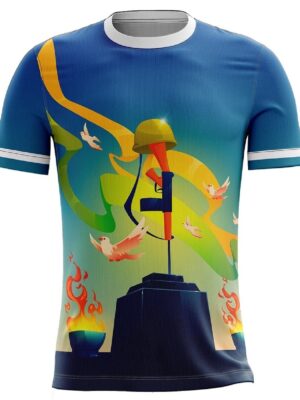 Triumph Round Neck Happy Independence Day T-Shirt for Indian Lover Half Sleeve Republic Day Tshirt Jersey