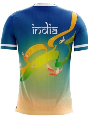 Triumph Round Neck Happy Independence Day T-Shirt for Indian Lover Half Sleeve Republic Day Tshirt Jersey