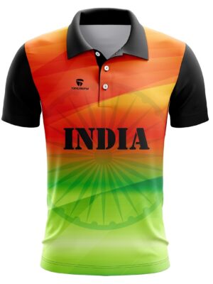 Mens Half Sleeve Happy Independence Day and Republic Day Jersey India Tricolor 26 Jan / 16 Aug T Shirts for Kids