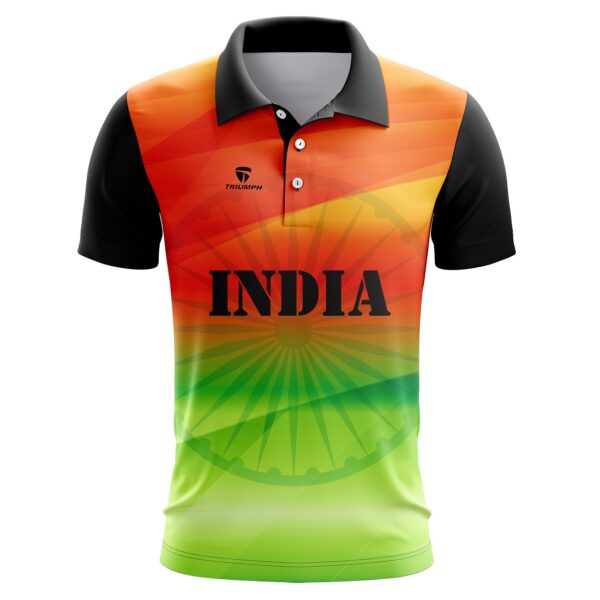 Mens Half Sleeve Happy Independence Day and Republic Day Jersey India Tricolor 26 Jan / 16 Aug T Shirts for Kids