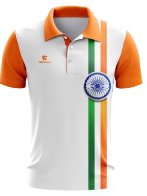 Triumph Polo Neck Half Sleeve 26 January Jersey | 15 August T-Shirt Tees for Mens