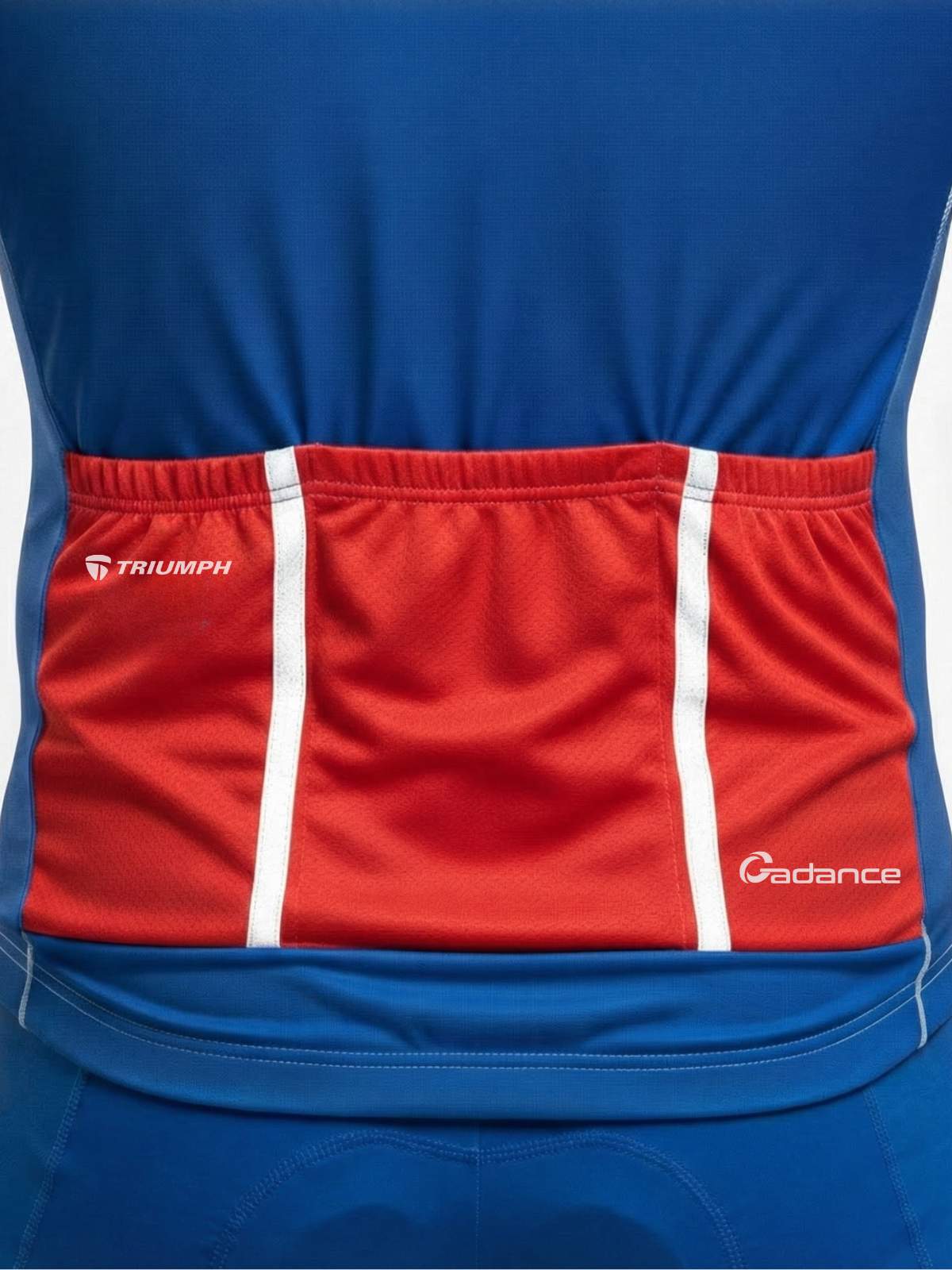 Mountain Bike Jersey | Unisex Custom Bicycle Jersey White, Blue & Red Color