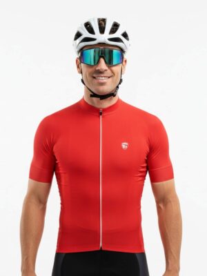 Men's Dri-Fit Cycling Jerseys Red Color | Custom Cycling Wear