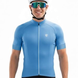 Polyester Drifit Mens Cycling Jersey SKY Blue