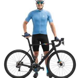 Polyester Drifit Mens Cycling Jersey SKY Blue