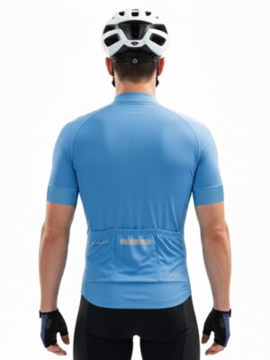 Polyester Drifit Mens Cycling Jersey SKY Blue