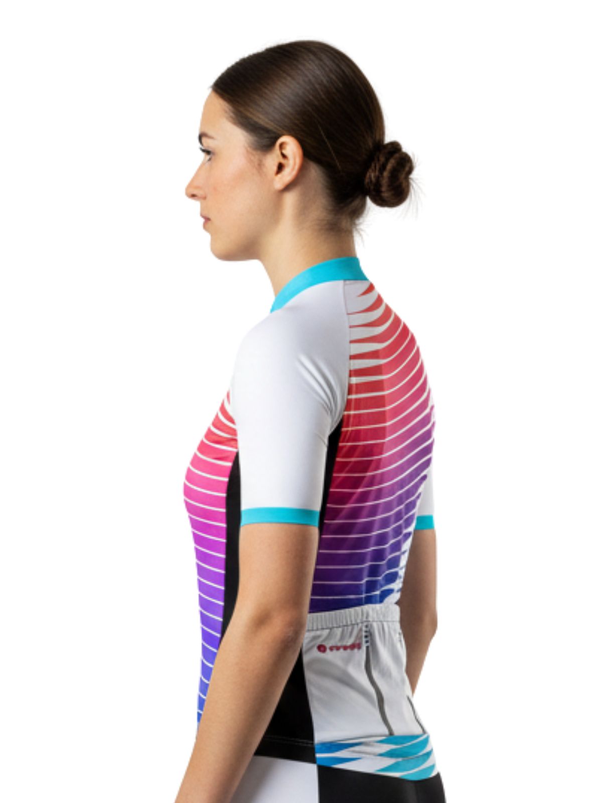 Women’s Cycling Jersey Peloton, Quick Dry Bike Bicycle Top with Rear Pockets - Image 4